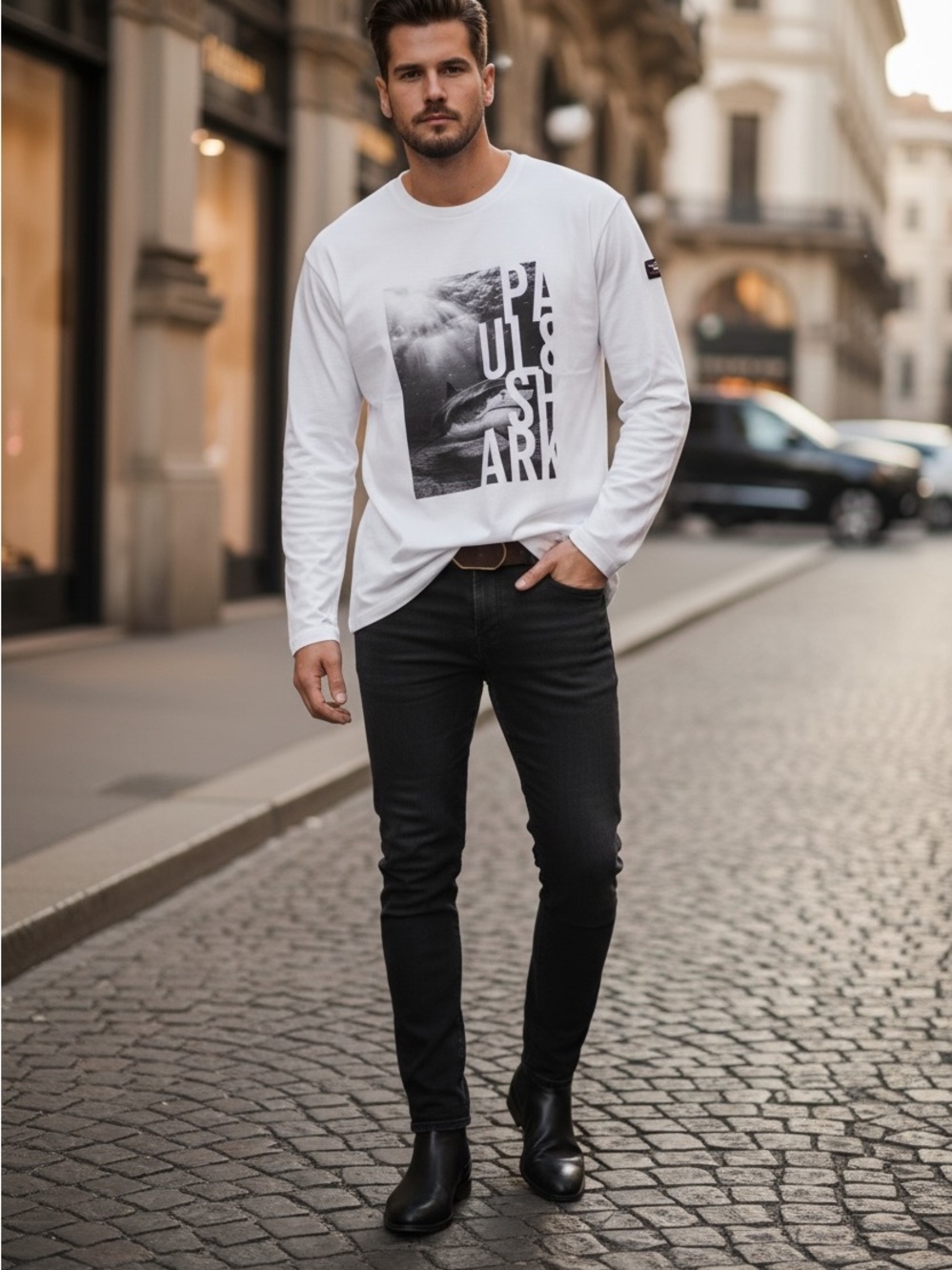 paul shark T- Shirt Long Sleeve Made in Italy